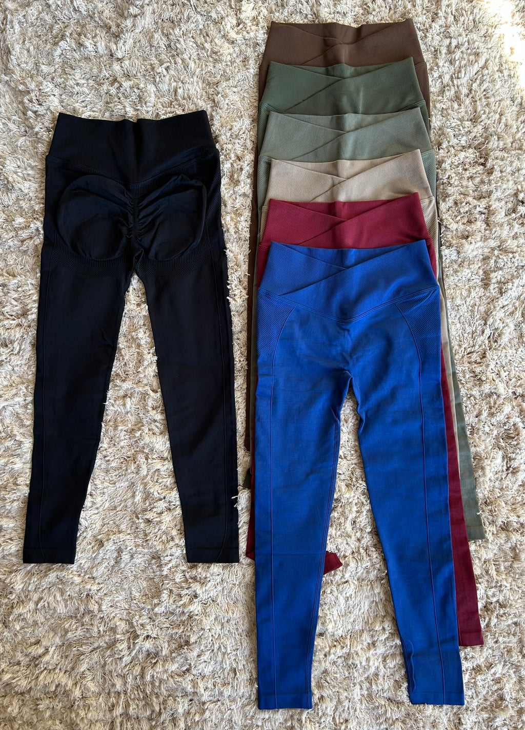 Calza larga cintura V push up