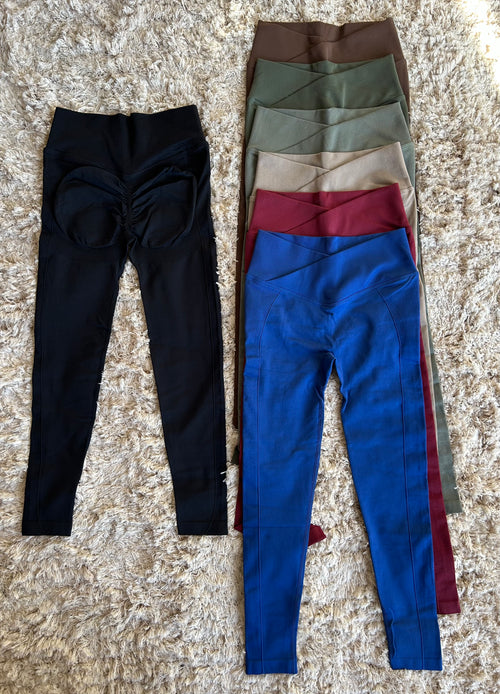 Calza larga cintura V push up