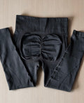 Calza push up, con textura