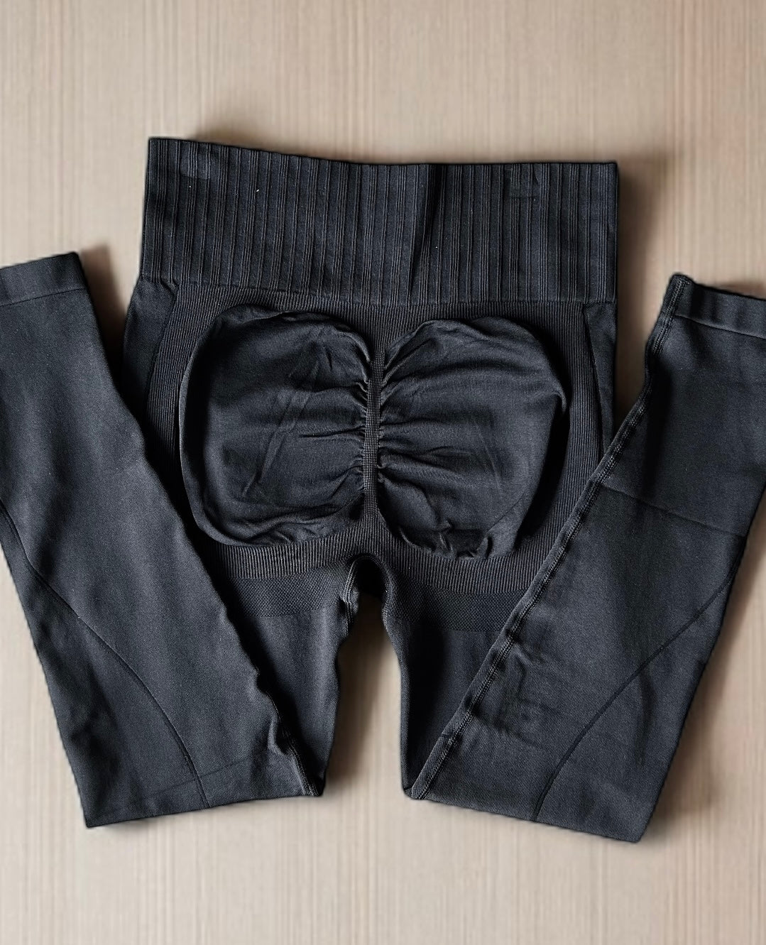 Calza push up, con textura