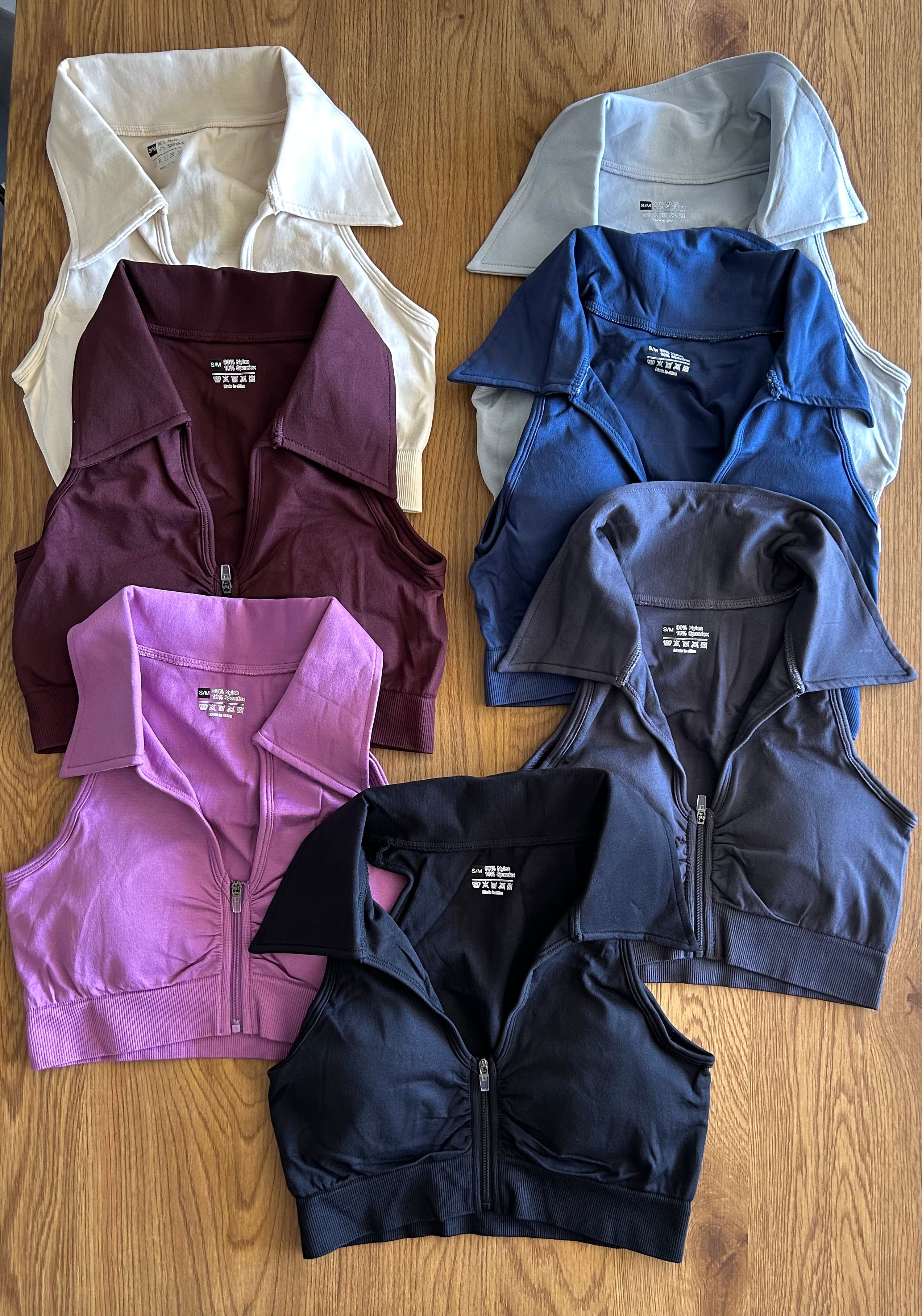 Polera crop top cuello