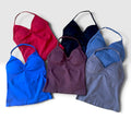 Polera crop espalda descubierta