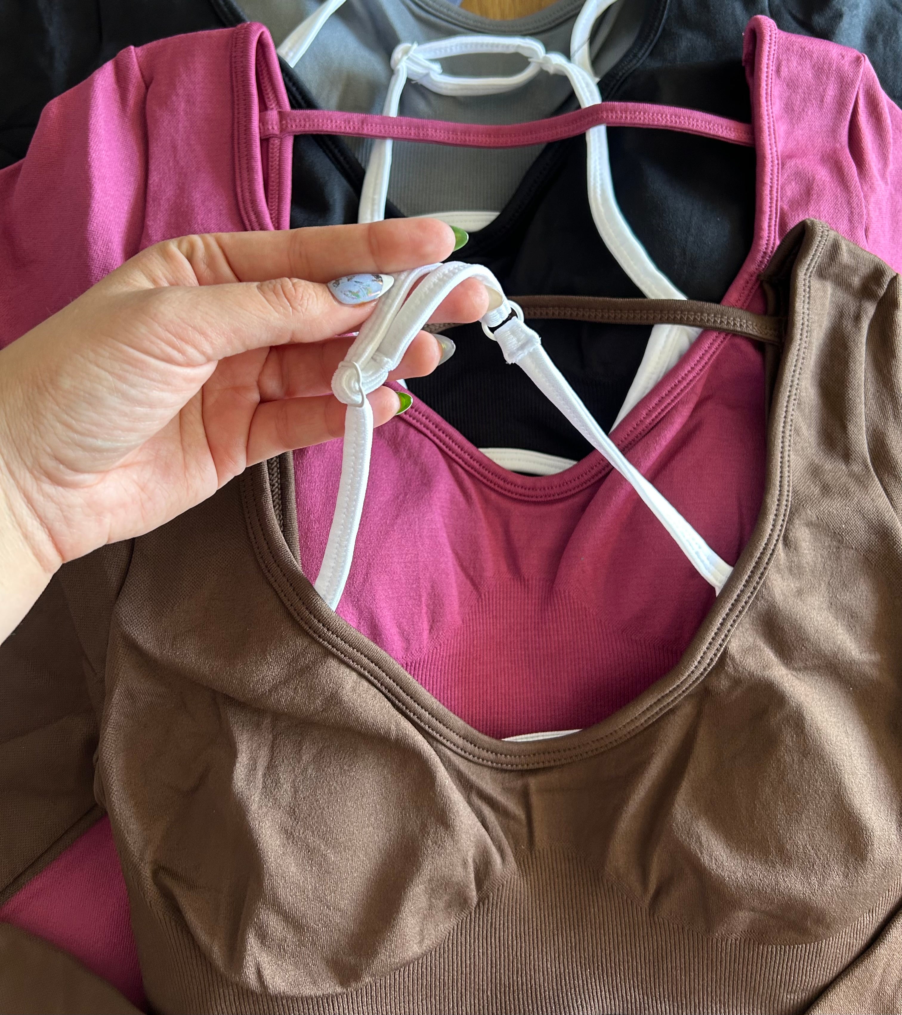 Crop Top deportivo manga larga