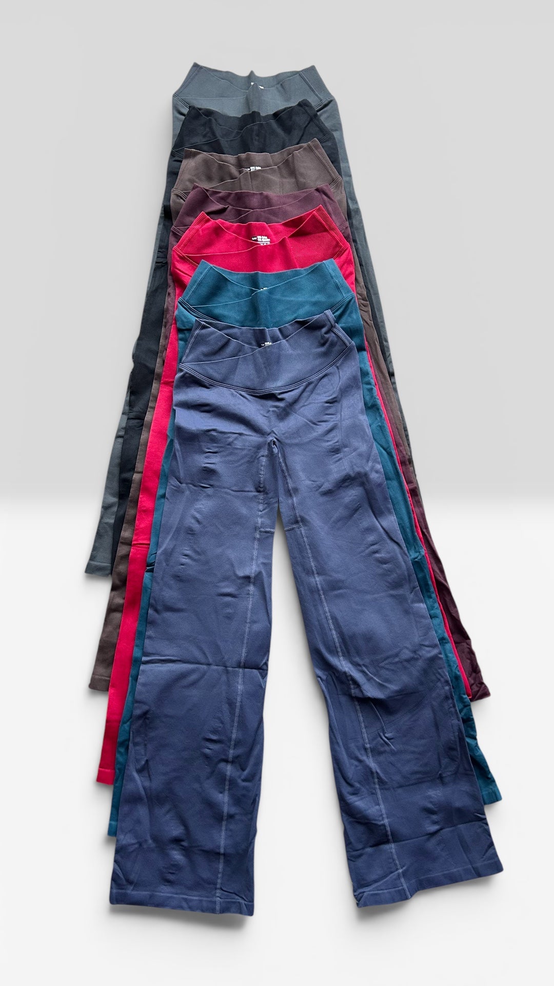 Flare Oxford , cintura cruzada , push up invisible
