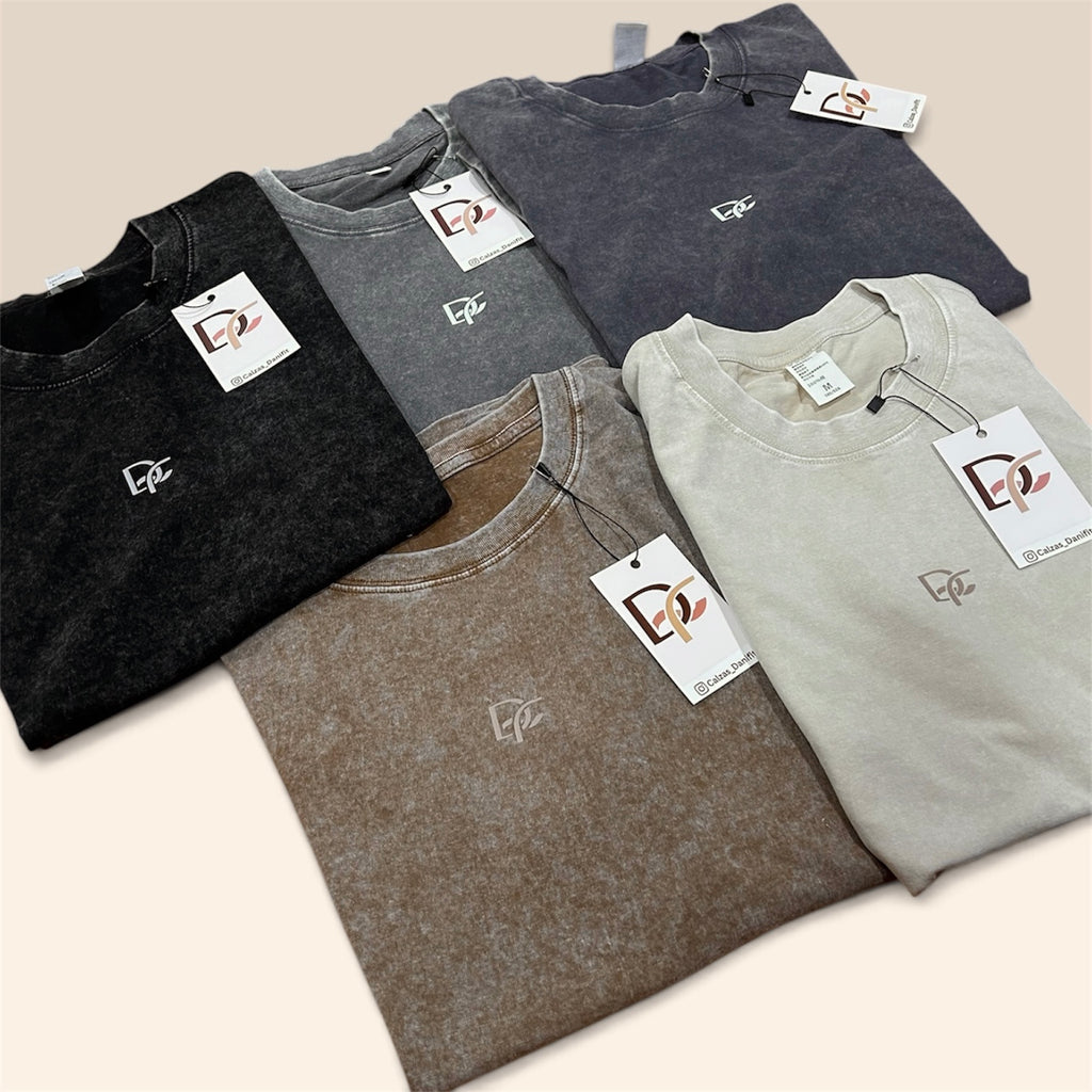 Polera oversize estilo lavado