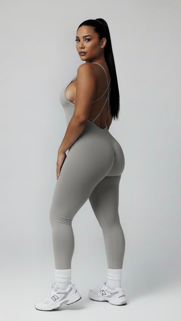 Enterito espalda descubierta cintura ancha