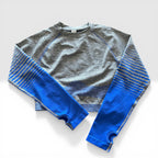 Crop top manga larga