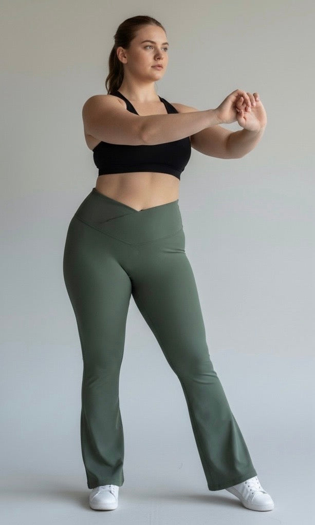 Flare sin push push up , cintura V