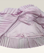 Falda short cruzada con pliegues