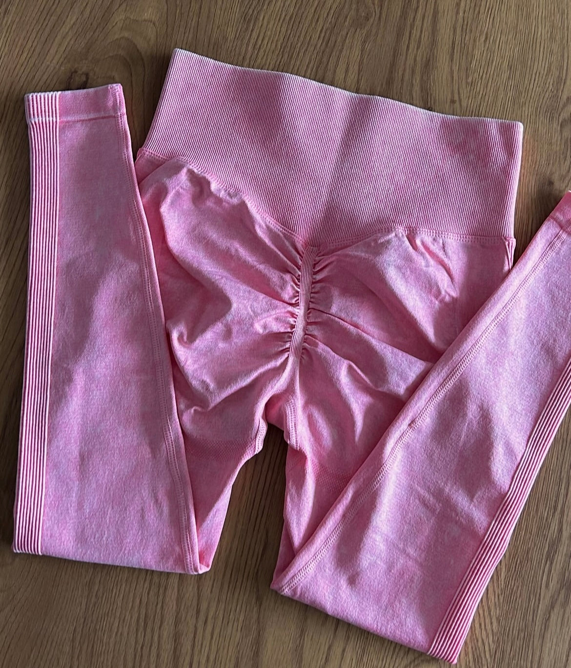 Calza pretina alta , estilo lavado