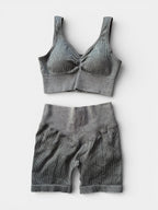 Conjunto short-peto tela RIB