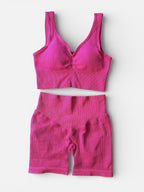 Conjunto short-peto tela RIB