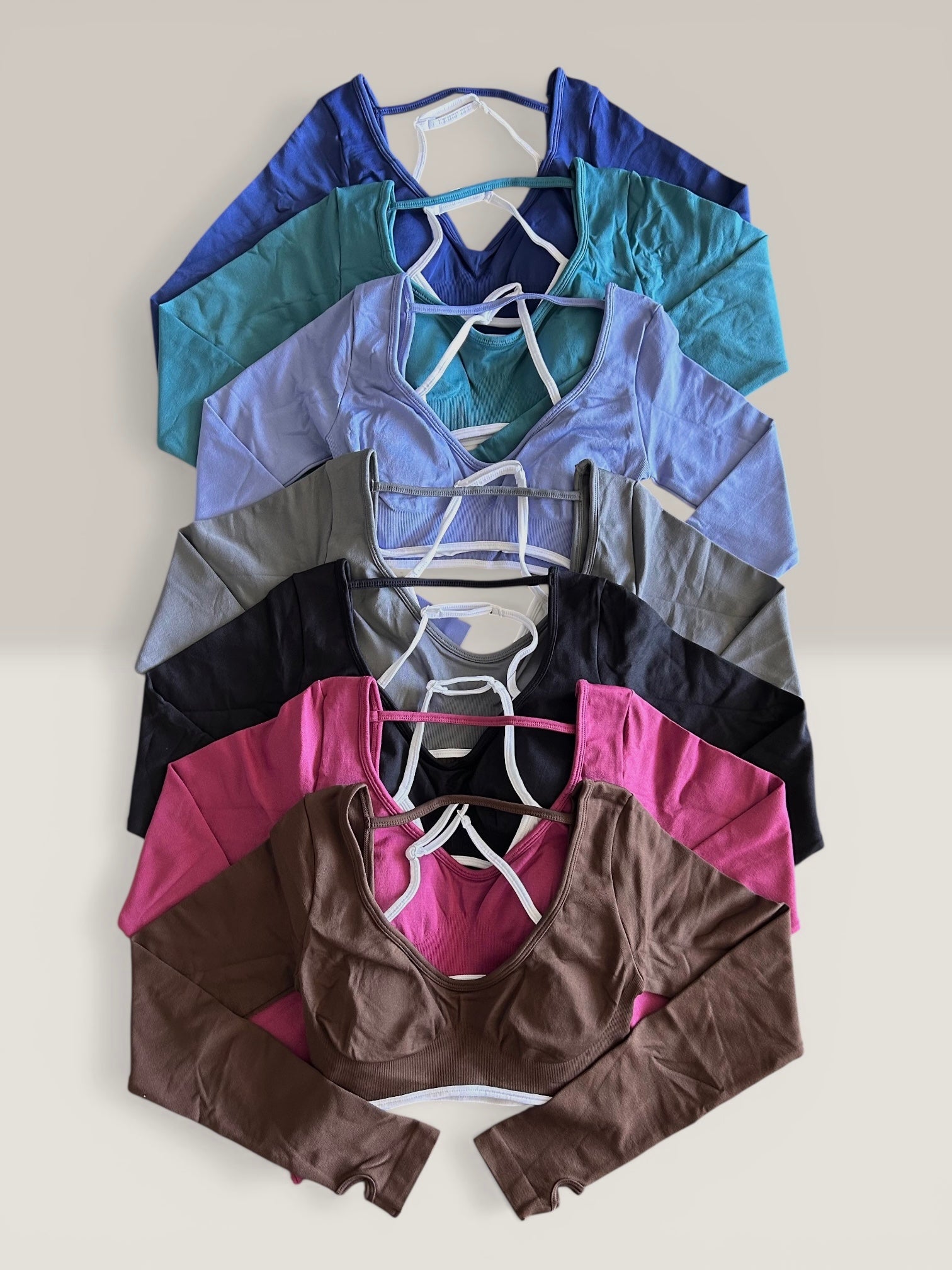 Crop Top deportivo manga larga